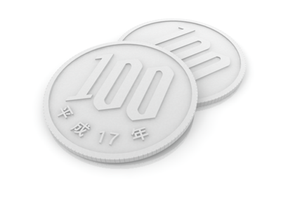 100-yen coin - Clip Art - Free (7042)