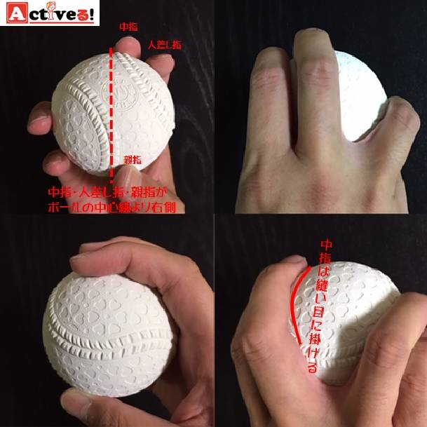 シンカーの投げ方とボールの握り方とは 変化球をマスターしよう Activel