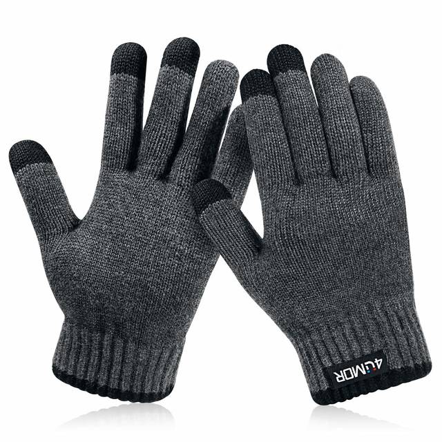 Amazon | 4UMOR 手袋 グローブ スマホ対応 タッチパネル 防寒 保温 冬用 メンズ＆レディース クリスマスプレゼント | 手袋 通販 (72218)