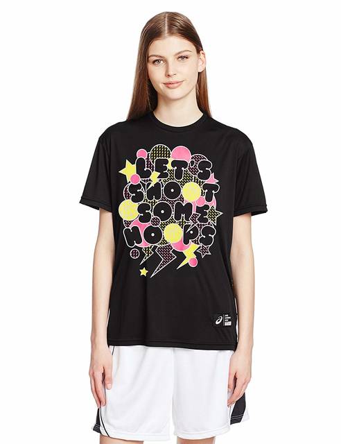 Amazon | (アシックス)asics バスケットボール半袖Tシャツ W'SプリントTシャツHS XB6610 | シャツ 通販 (84542)