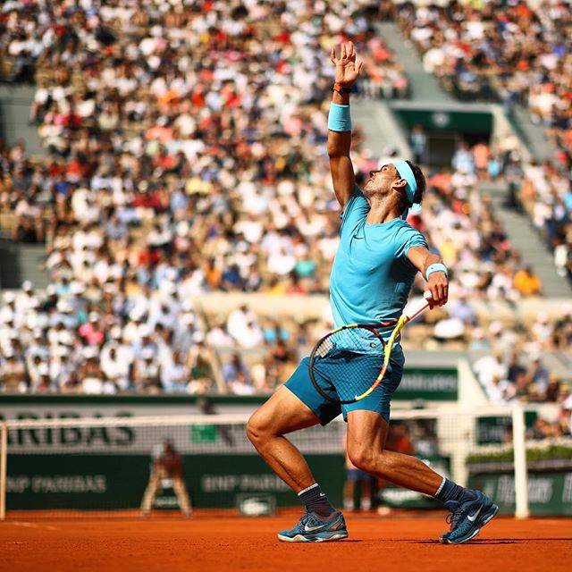 ATP World Tour on Instagram: “Vamos 🔥.@rafaelnadal roars onto Round 3 at @rolandgarros” (46436)