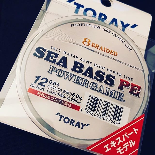 Y2K on Instagram: “SEA BASS PE POWER GAME12lb 0.6号　AVERAGE 6.0kg 150m ¥6200#PEライン　#シーバスpeパワーゲーム” (98241)