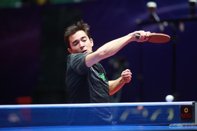 Hugo Calderano - Table Tennis on Instagram: “Terminei a Copa do Mundo nas quartas de final, com uma derrota para o Lin Yun-Ju.  Agora uma semana na Alemanha antes de voltar para a…” (111229)