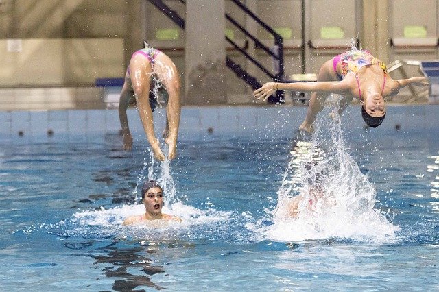 Synchronized Swimming Sport Pool - Free photo on Pixabay (88272)